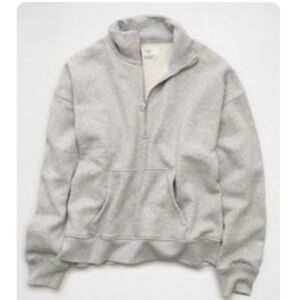 NWOT American Eagle Everyday Luxe Quarter Zip Sweatshirt Size XS